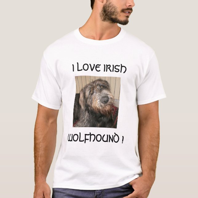 T-SHIRT P3030030, I LOVE IRISH, WOLFHOUND! (Frente)
