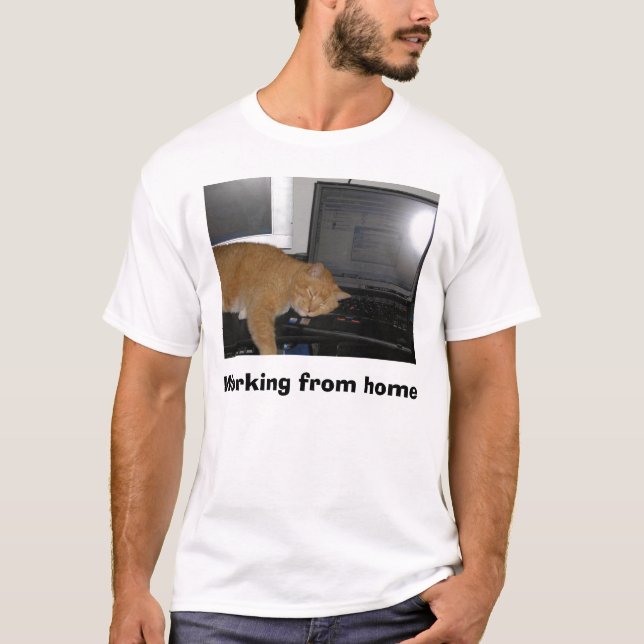 T-shirt P4040011, trabalhando da casa (Frente)