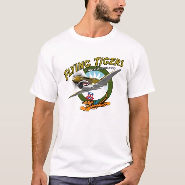 T-shirt P-40 Flying Tigers (Frente)