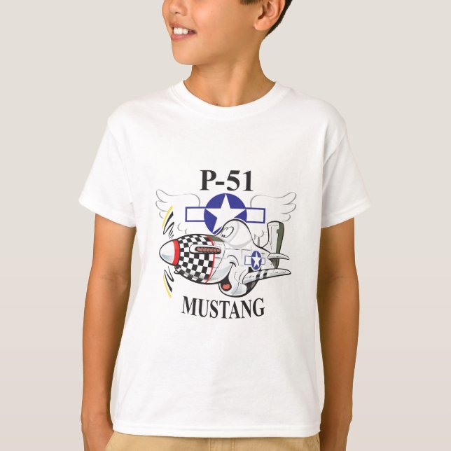T-shirt p-51 mustang (Frente)