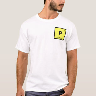 T-shirt P - Pittsburgh Pensilvânia Símbolo Químico