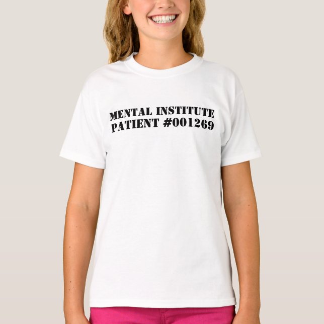 T-shirt Paciente mental (Frente)