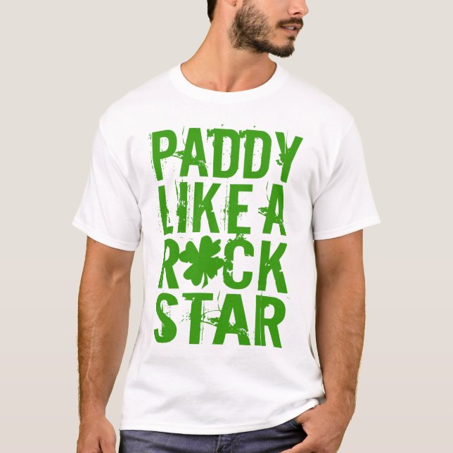 T-shirt Paddy Like a Rock Star (Frente)