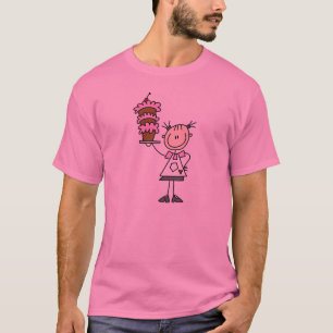 T-shirt Padeira de Figuras de Palito Feminina