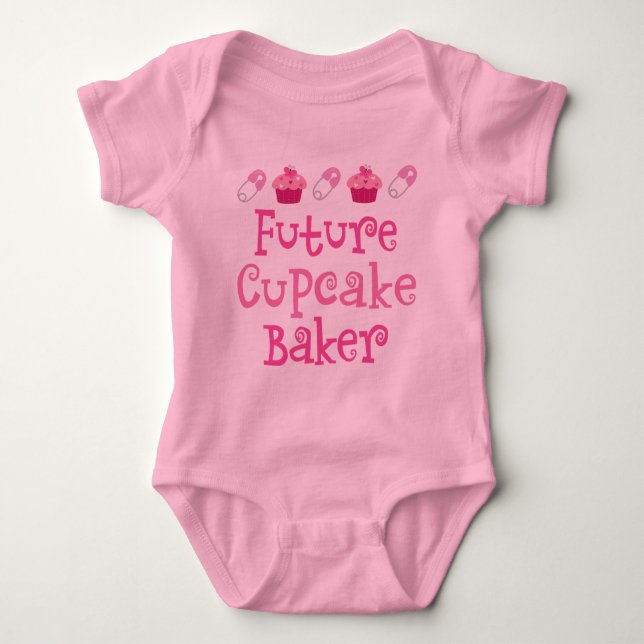 T-shirt Padeiro futuro do cupcake (Frente)