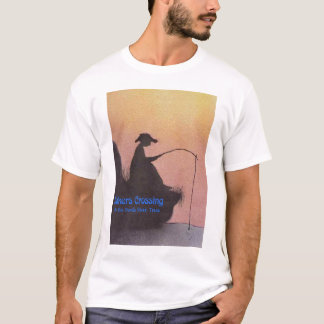 T-shirt Padeiros da pesca do menino @ que cruzam-se no rio