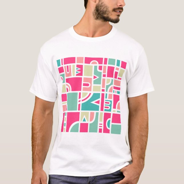 T-shirt Padrão Abstrato 170715 (Frente)