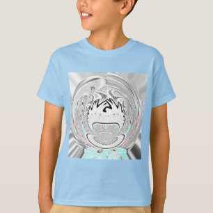 T-shirt Padrão da flora urbana moderna