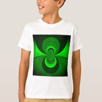 Padrão de Caleidoscópio Verde Brilhante abstrato