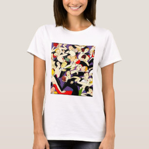 T-shirt Padrão de Casais Dançantes Art Déco   Era do Jazz 