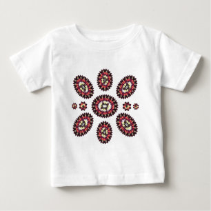 T-shirt Padrão de Flor Mandala