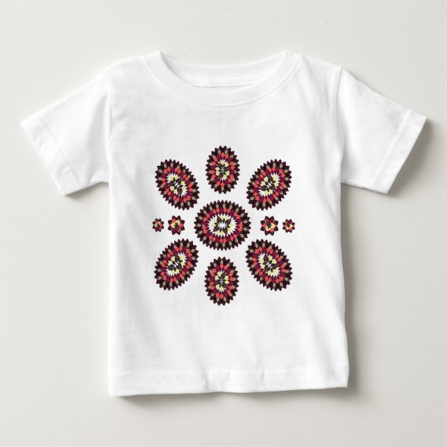 T-shirt Padrão de Flor Mandala (Frente)