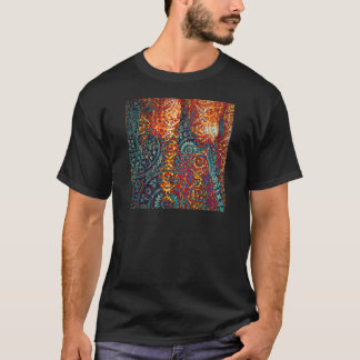 T-shirt Padrão de Paisley Colorido
