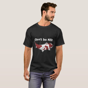 T-Shirt Padrão De Peixes De Koi