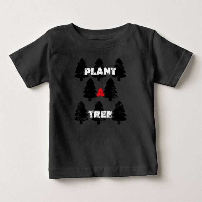 T-shirt Padrão de plantar uma árvore (Frente)