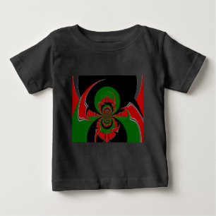 T-shirt Padrão de Sinalizador Queniano Vibrante: Uma Arte