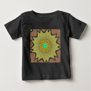 T-shirt Padrão étnico Africano ouro YELLOW
