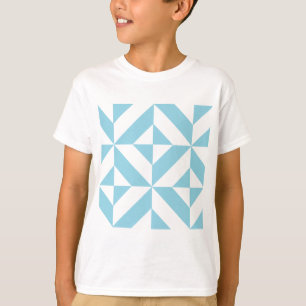 T-shirt Padrão Geométrico do Céu Azul