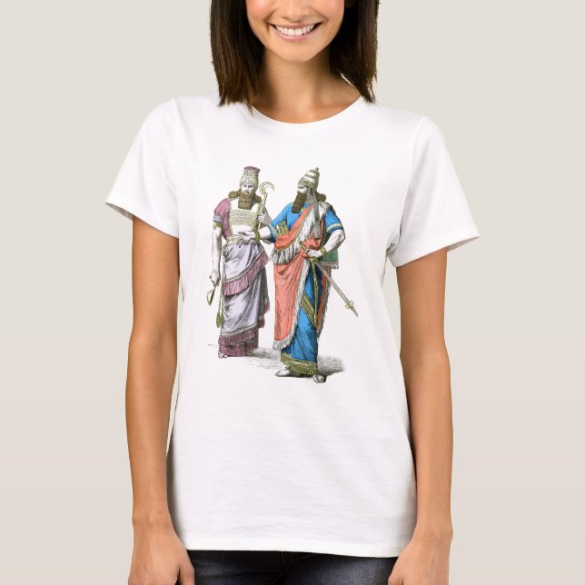 T-shirt Padre alto e rei Assyrian (Frente)