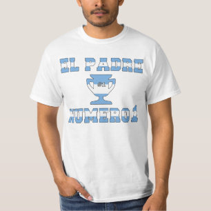 T-shirt Padre Número 1 do EL - pai do número 1 em