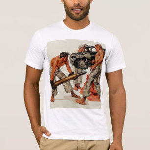 T-shirt Pães do marinheiro que carregam a arma grande