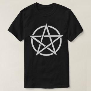 T-shirt pagão de Wicca do símbolo do Pentagram da