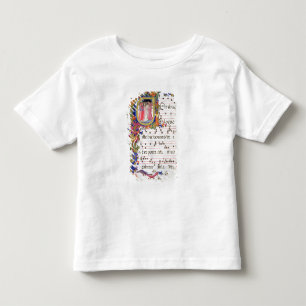 T-shirt Página da Senhora 557 f.61v com "U inicial