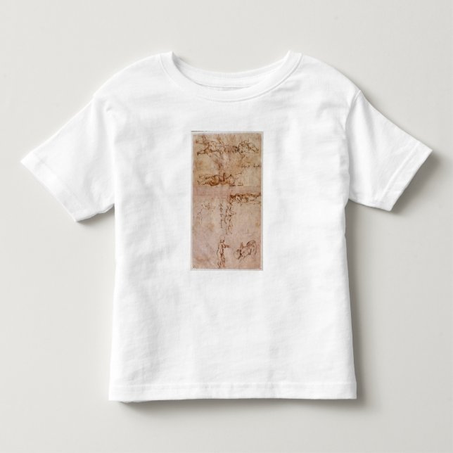 T-shirt Página de W.4v dos esboços dos bebês ou dos (Frente)