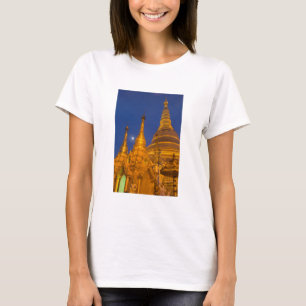 T-shirt Pagode Shwedagon à noite, Myanmar