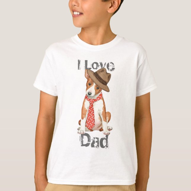 T-shirt Pai Basenji (Frente)