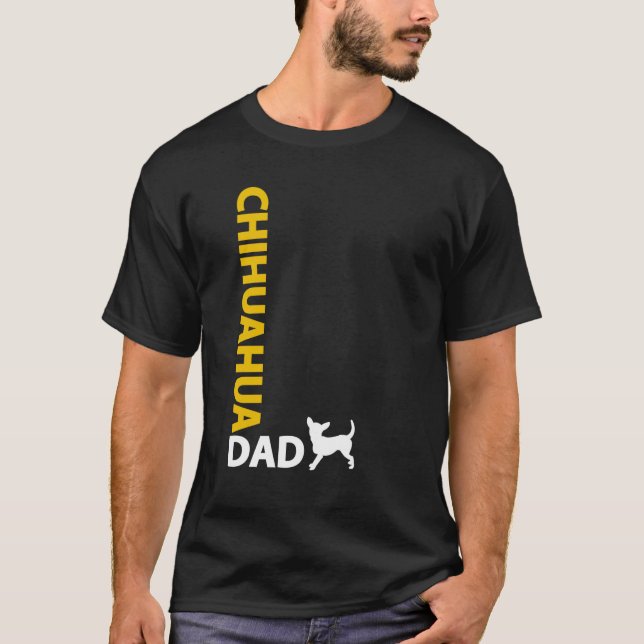 T-shirt Pai da chihuahua (Frente)