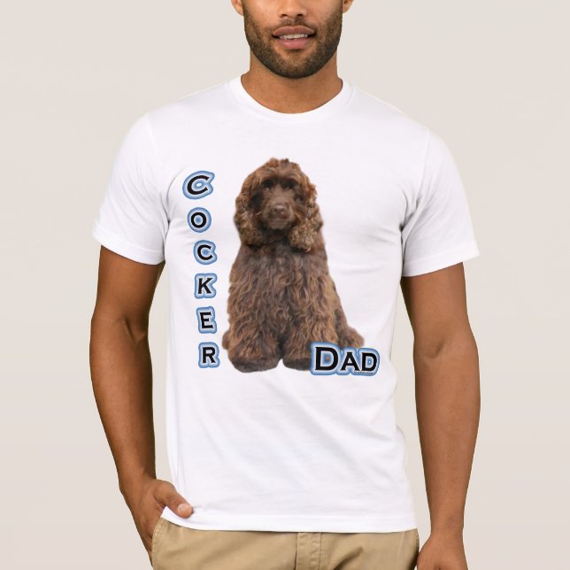 T-shirt Pai de Espanhol Brown Cocker 4 (Frente)