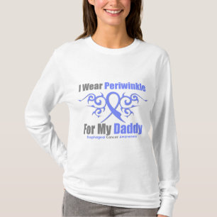 T-shirt Pai de Faixa de Opções do Periwinkle do Cancer E