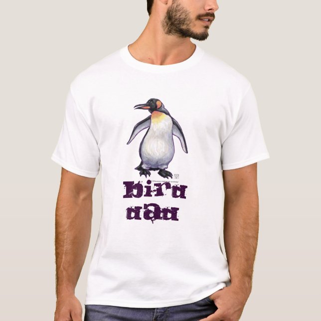 T-shirt Pai de pássaro pinguim (Frente)