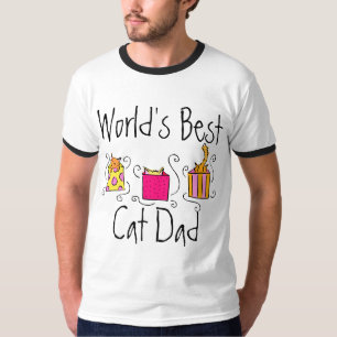 T-shirt Pai do gato do mundo o melhor