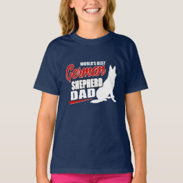 T-shirt Pai do german shepherd do mundo o melhor