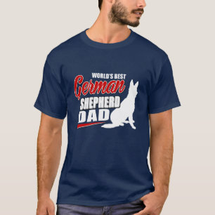 T-shirt Pai do german shepherd do mundo o melhor