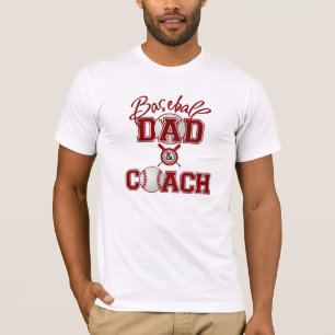 T-shirt PAI e TREINADOR do basebol