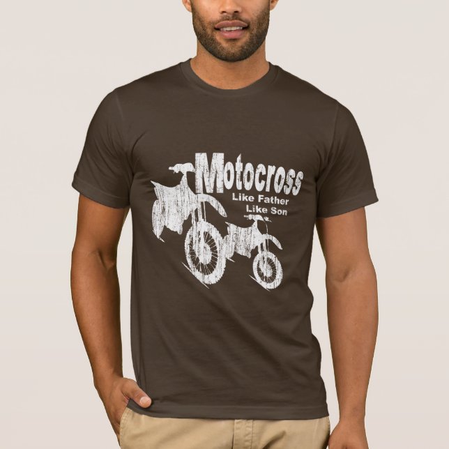 T-shirt Pai/Filho Motocross (Frente)