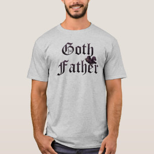 T-shirt Pai Gótico com Raven