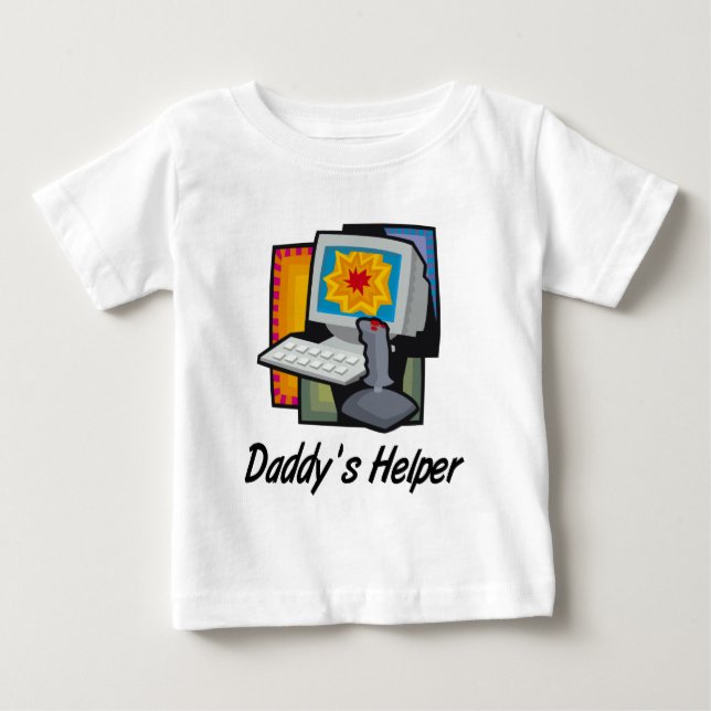 T-shirt Pai Helper Computer Games (Frente)