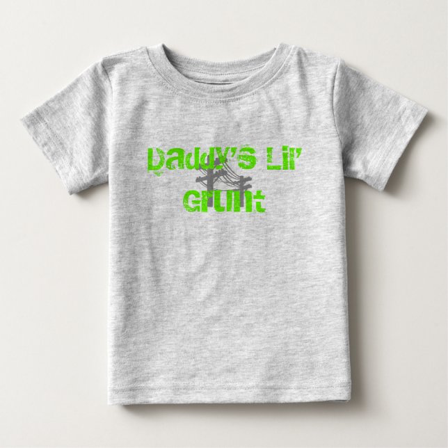 T-shirt Pai Lil'Grunt-Organic Creeper-GREEN (Frente)