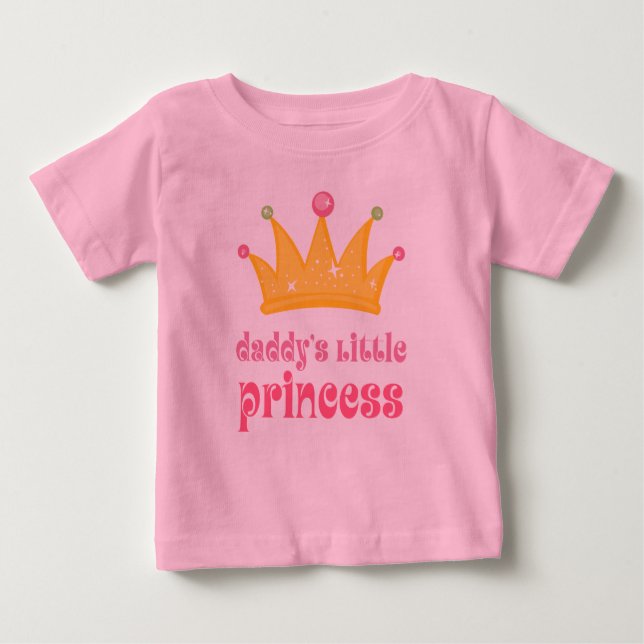 T-shirt Pai Little Princess Crown (Frente)