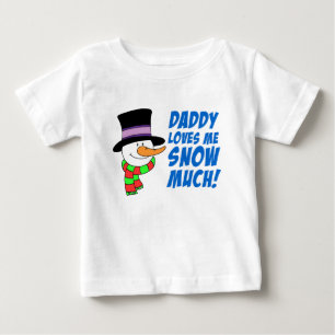 T-shirt Pai Me Ama Muito Neve