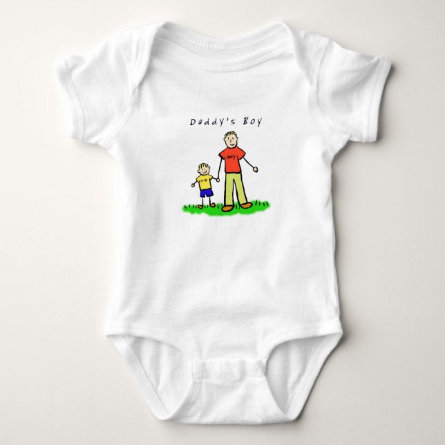 T-Shirt pai & Me (loira com título) (Frente)