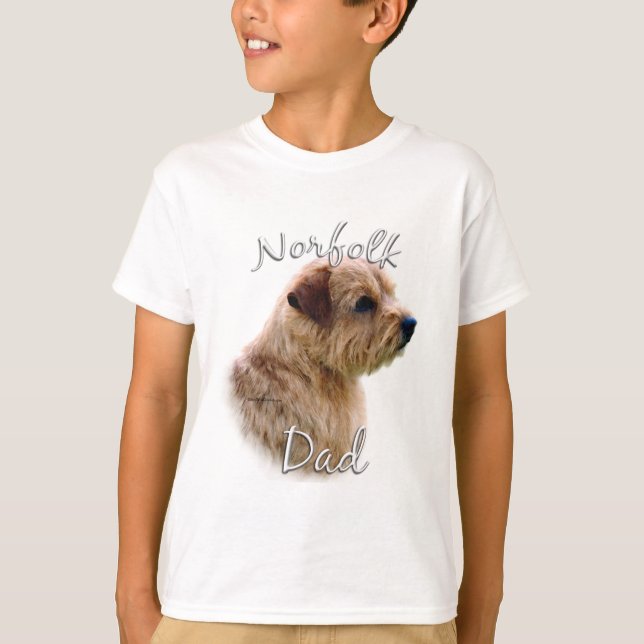T-shirt Pai Norfolk Terrier 2 (Frente)
