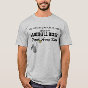 T-shirt Pai orgulhoso do exército