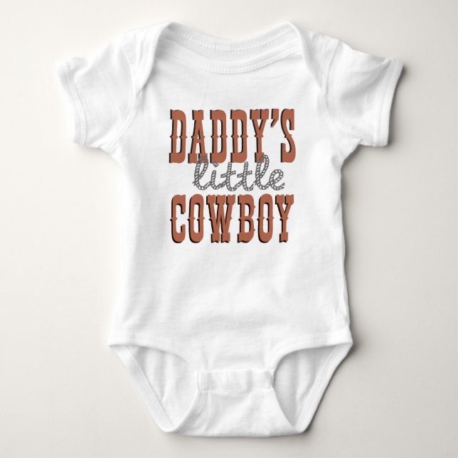 T-shirt Pai Pequeno Cowboy (Frente)