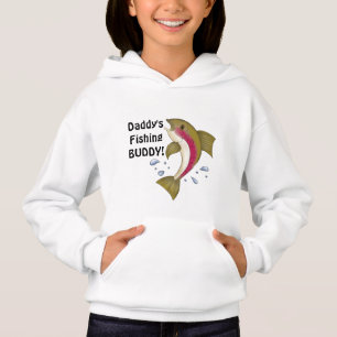T-shirt Pai pescando capuz