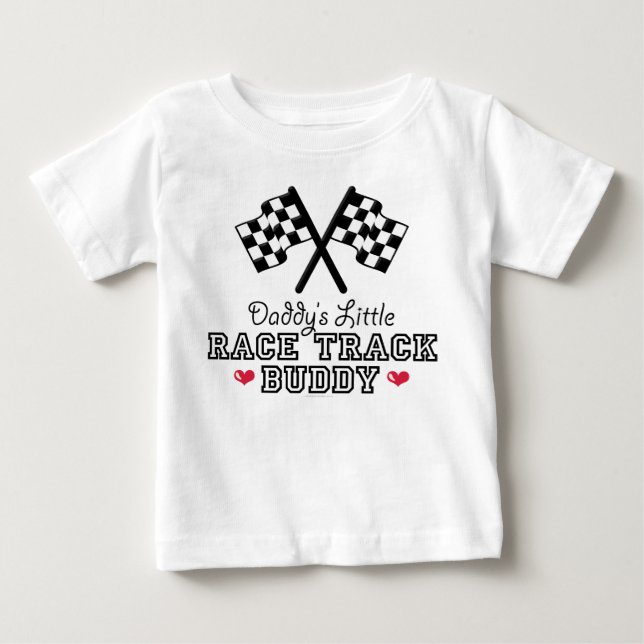 T-shirt Pai Race Track Buddy Bebezinha Longa (Frente)